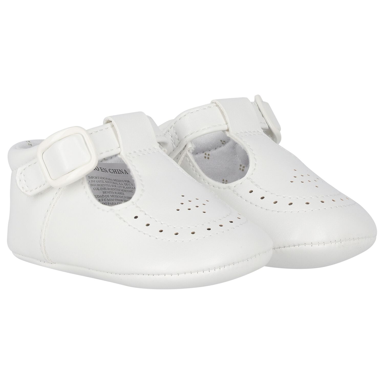 Baby Boys White Pre Walker Shoes, 3, hi-res image number null