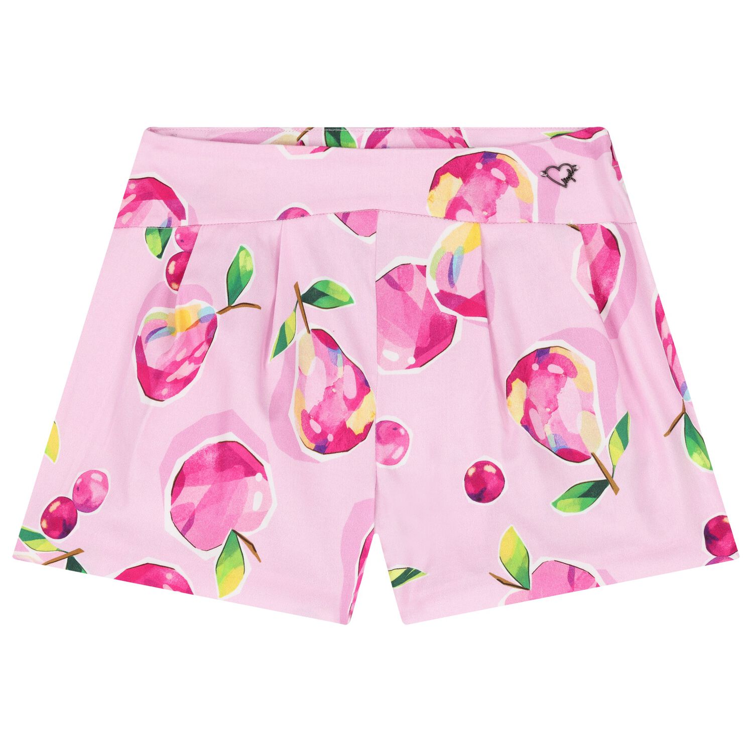 Girls Pink Fruits Shorts, 1, hi-res image number null