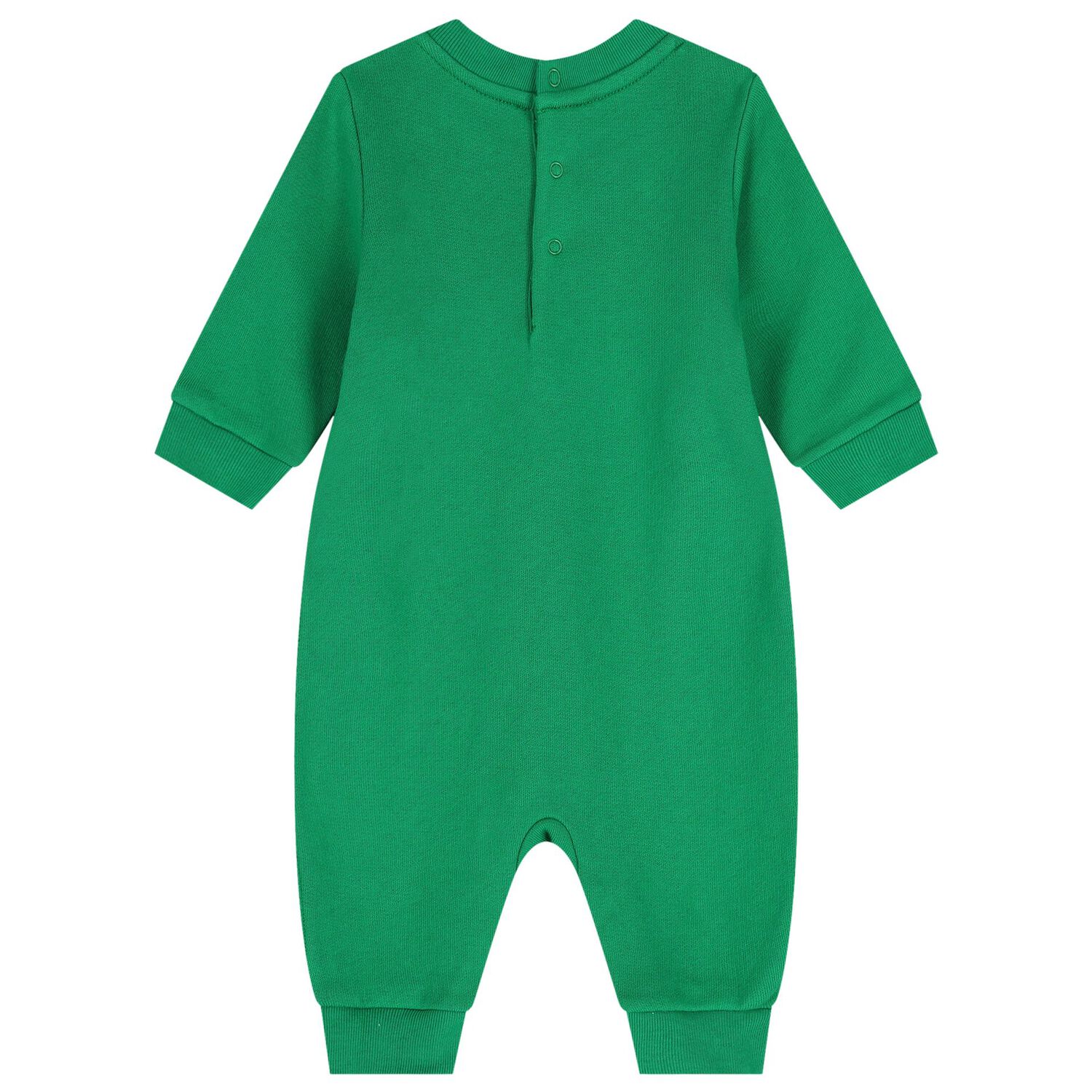 Baby Boys Green Polo Bear Romper, 1, hi-res