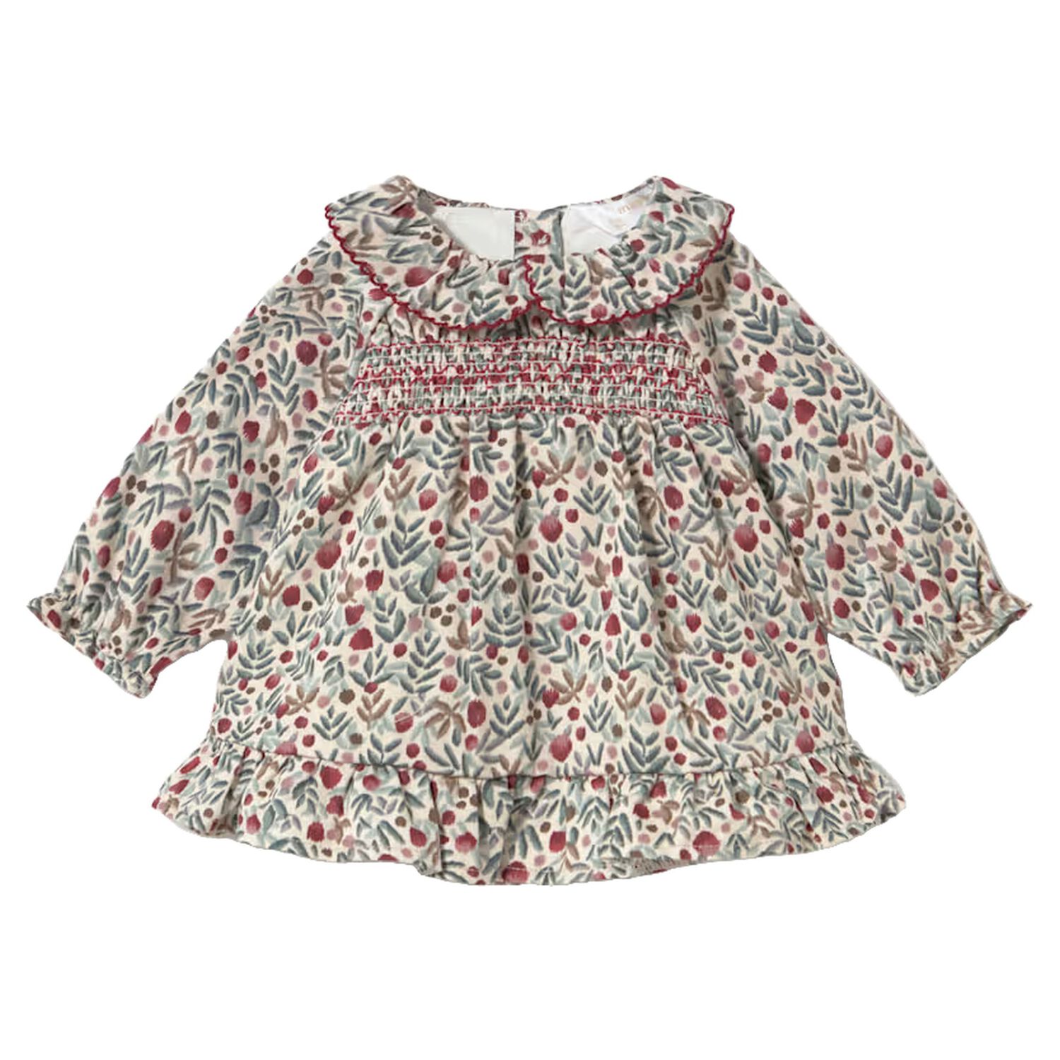 Baby Girls Multi-Coloured Floral Dress, 1, hi-res