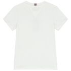 Boys White & Red Logo Shorts Set, 3, hi-res