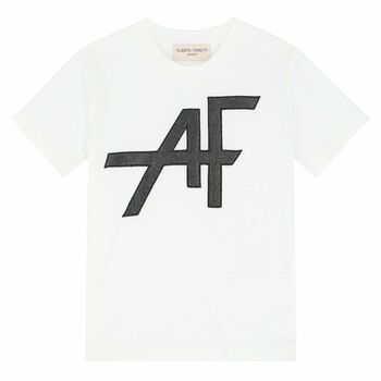 Girls White Logo T-Shirt