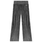 Girls Silver Pliss&eacute; Logo Trousers, 1, hi-res