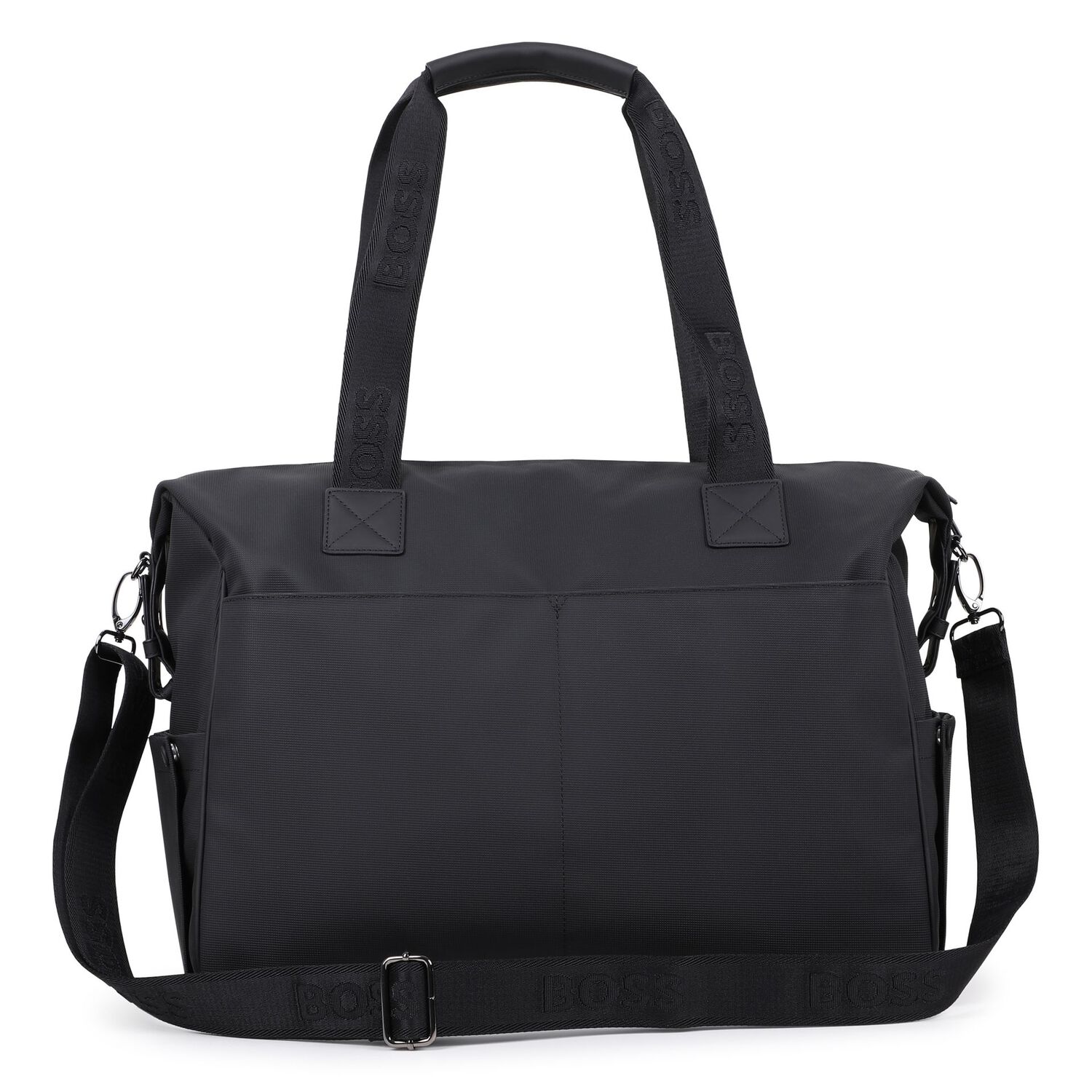 Black Logo Baby Changing Bag, 1, hi-res