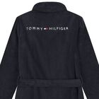 Navy Blue Logo Bathrobe, 1, hi-res