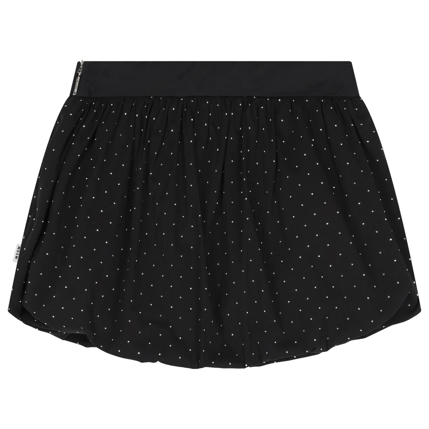 تنورة للبنات مزينه باحجار الراين باللون الأسود, 2, hi-res image number null