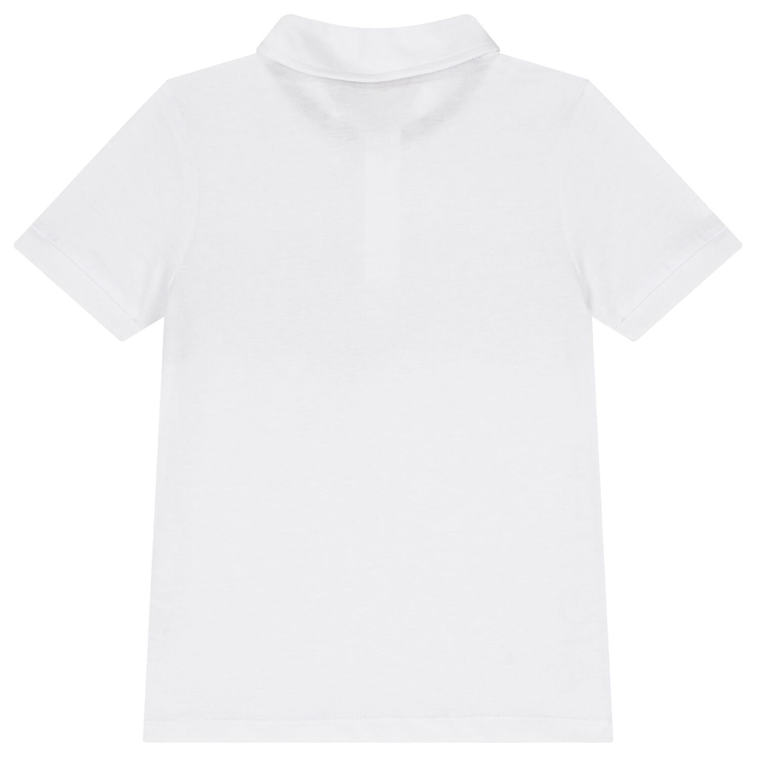 Boys White Logo Polo Shirt, 1, hi-res image number null