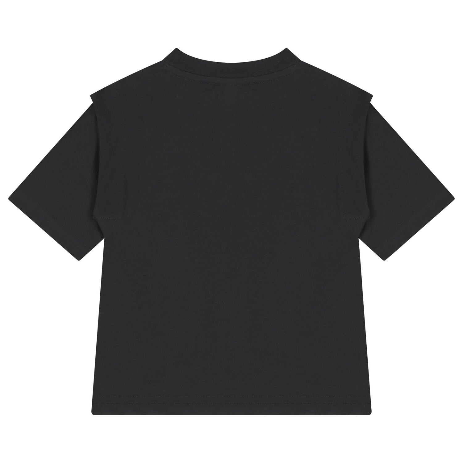 تيشيرت اولاد بالشعار باللون الاسود , 1, hi-res