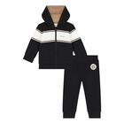 Baby Boys Black Logo Tracksuit, 1, hi-res