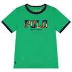 Boys Green Logo T-Shirt, 1, hi-res