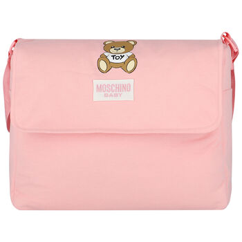 Pink Teddy Bear Logo Baby Changing Bag