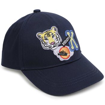 Navy Blue Tiger Cap
