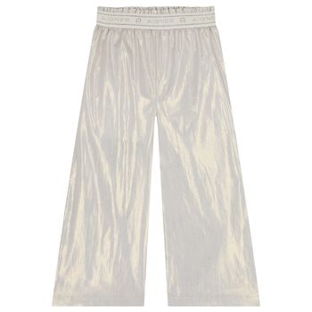 Girls Gold Logo Trousers