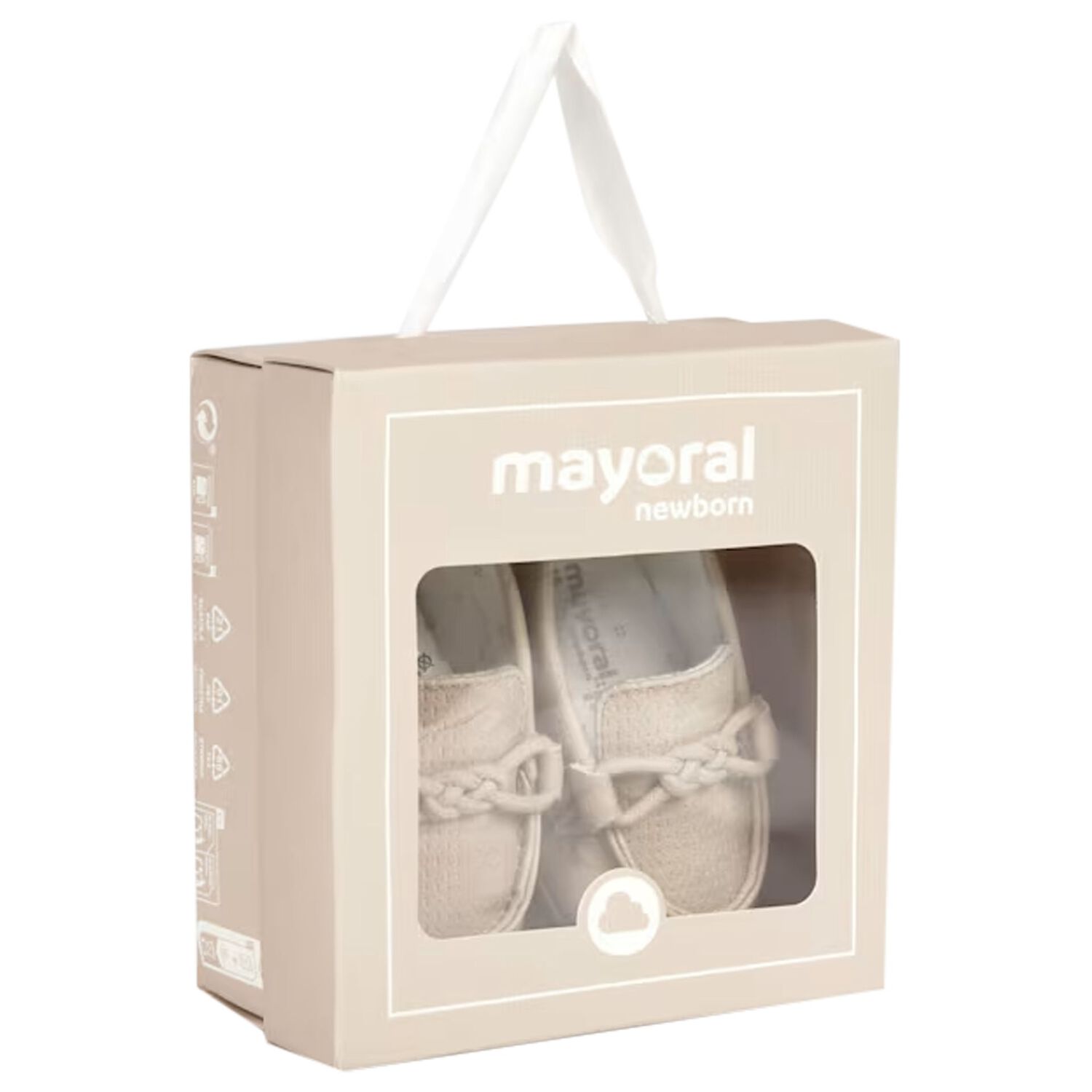 حذاء موكاسين جلد ما قبل المشي للأولاد باللون البيج, 2, hi-res