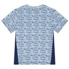 طقم شورت للأولاد باللونين الأزرق والأبيض, 1, hi-res