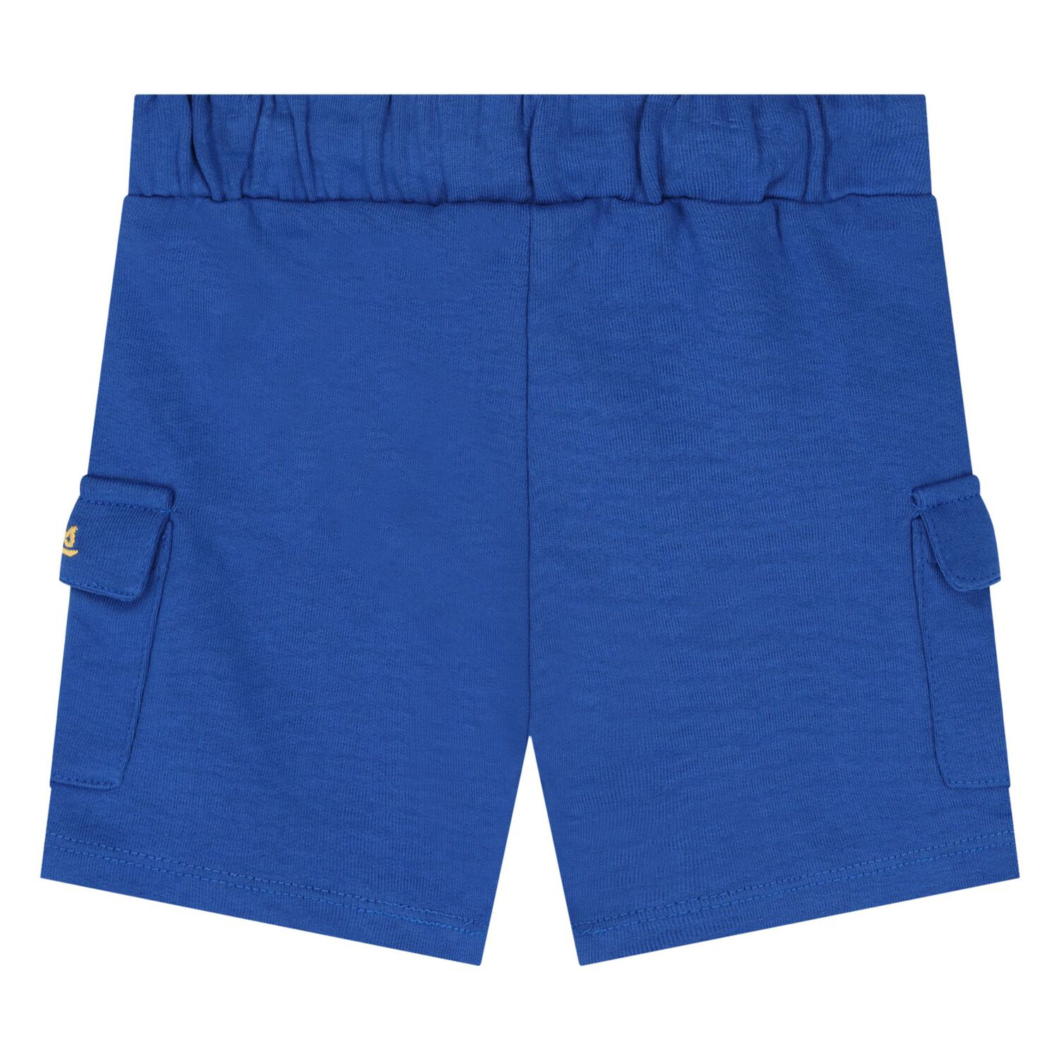 Younger Boys Blue Logo Striped Shorts Set, 1, hi-res