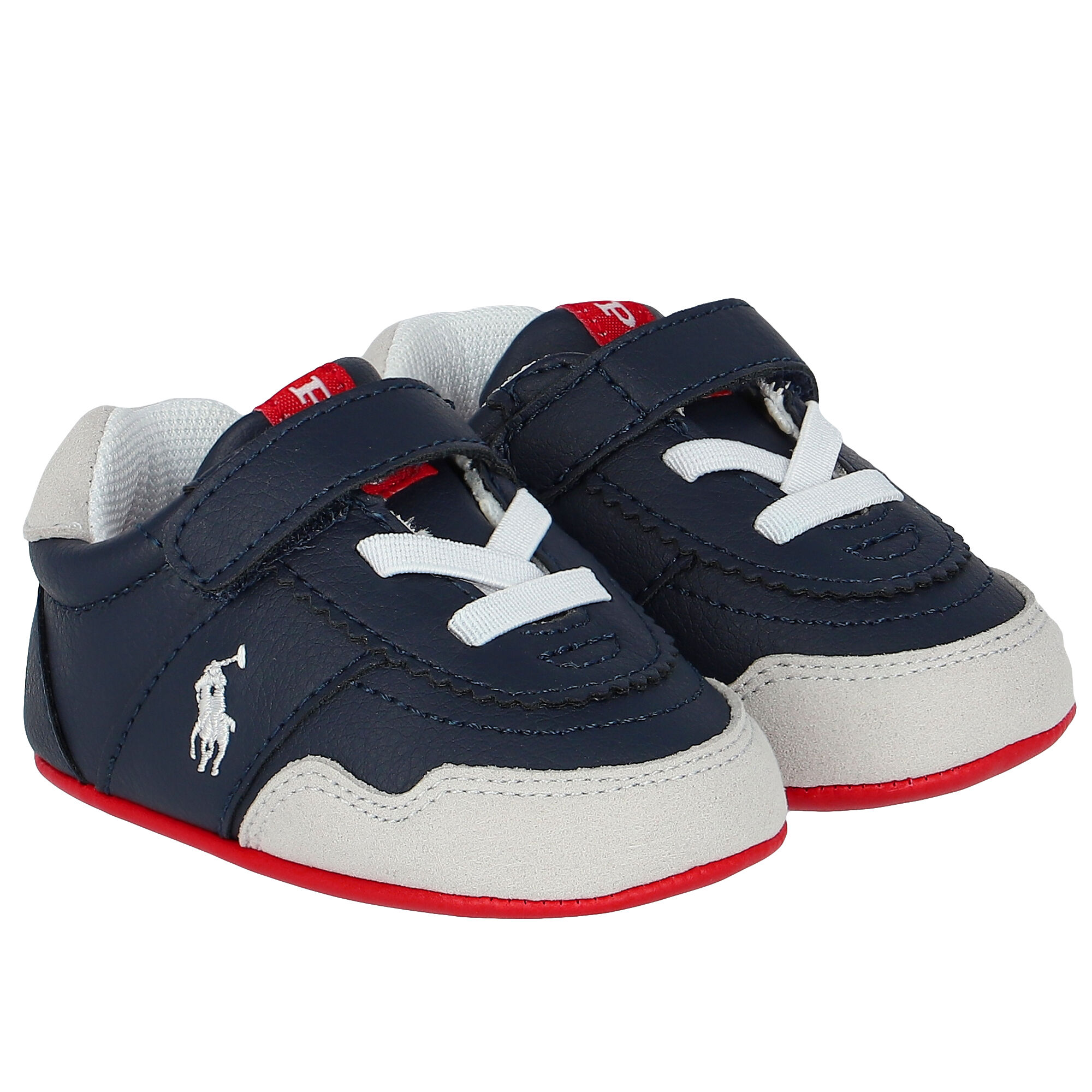 Ralph Lauren Baby Boys Navy Blue Logo Pre Walker Shoes Junior Couture UAE