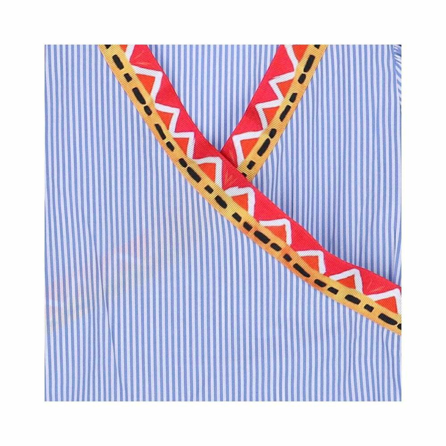 فستان بناتي مخطط باللون الازرق, 1, hi-res image number null