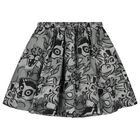 Girls Grey Safari Skirt, 1, hi-res
