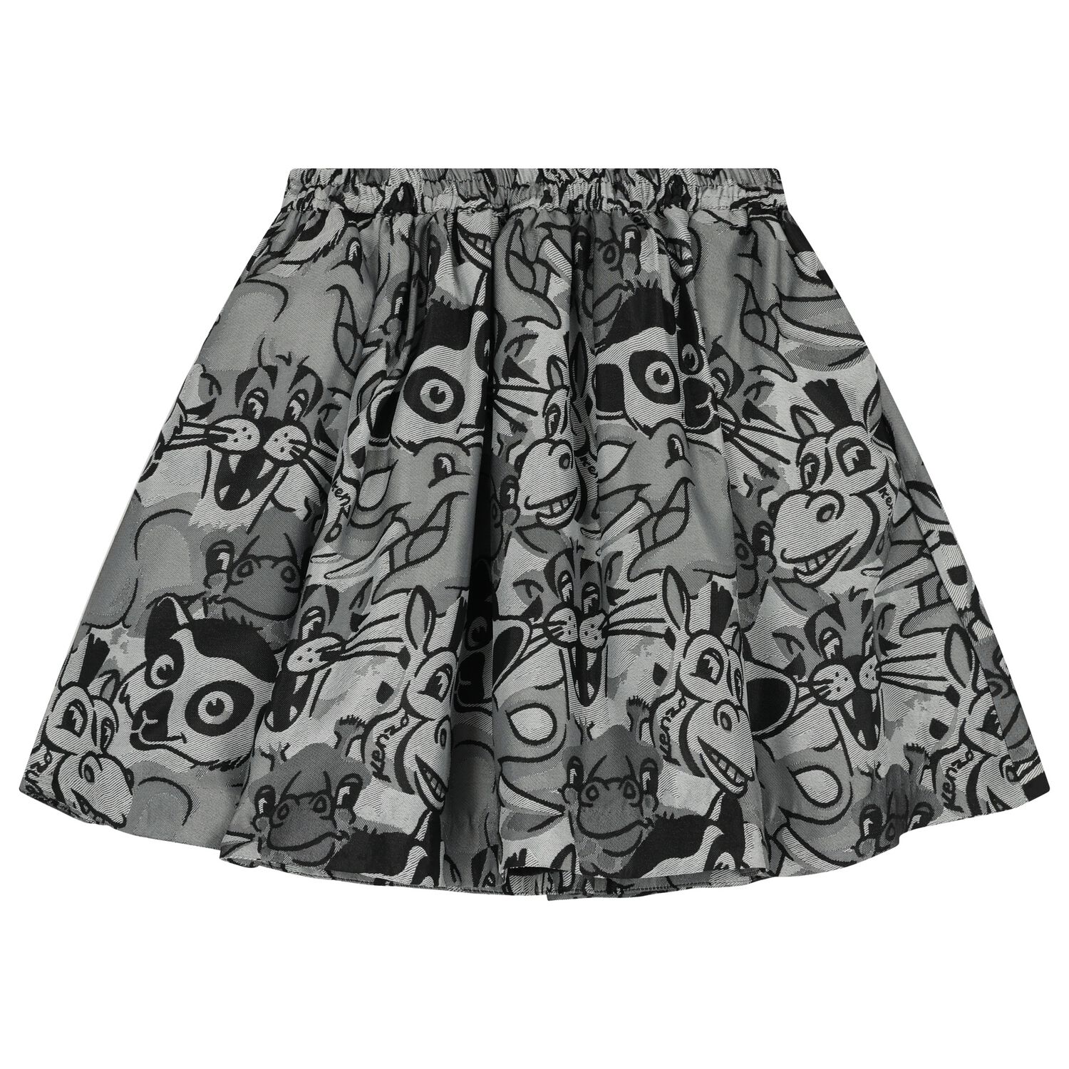 Girls Grey Safari Skirt, 1, hi-res