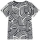 Boys White & Navy Blue Logo T-Shirt, 1, hi-res