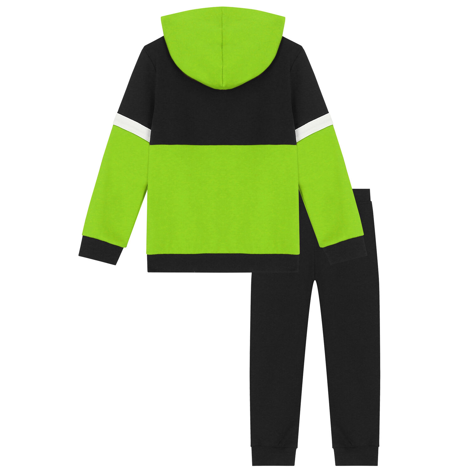 بدلة رياضية باللون الأسود والاخضر للأولاد, 2, hi-res