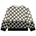 Boys Ivory & Black Logo Sweatshirt, 1, hi-res