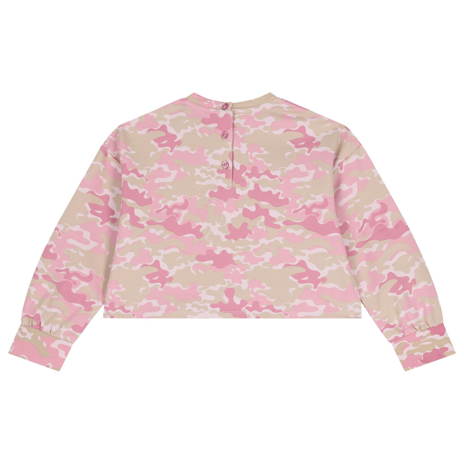 Girls Pink & Ivory Camouflage Trousers Set, 1, hi-res image number null