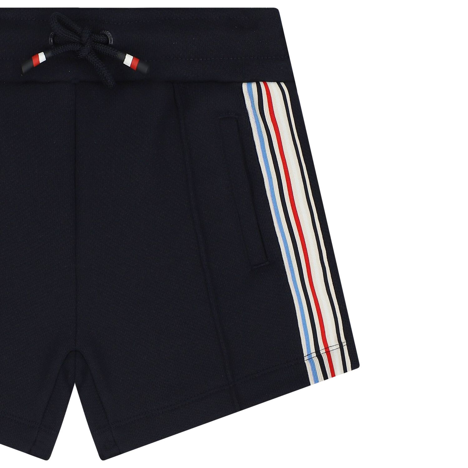Boys Navy Blue Logo Shorts, 1, hi-res image number null