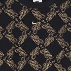 Girls Black & Gold Logo Oversized Sweatshirt, 1, hi-res