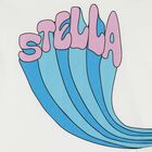 تيشيرت بنات بالشعار باللون العاجي, 1, hi-res