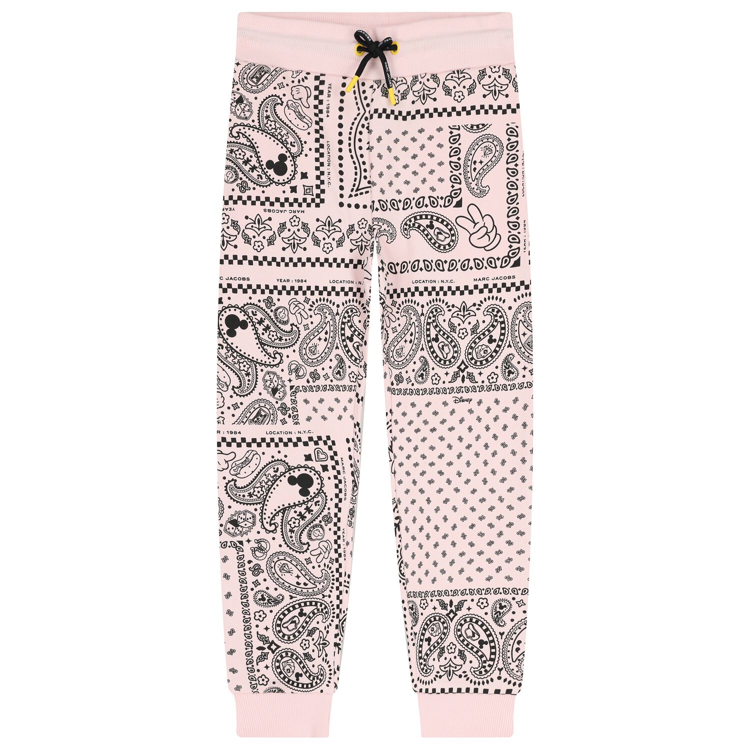 Girls Pink Bandana Disney Joggers, 1, hi-res
