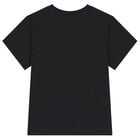 تيشيرت بشعار تيدي بير باللون الأسود, 4, hi-res