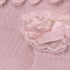 Baby Girls Pink Lace Socks, 3, hi-res