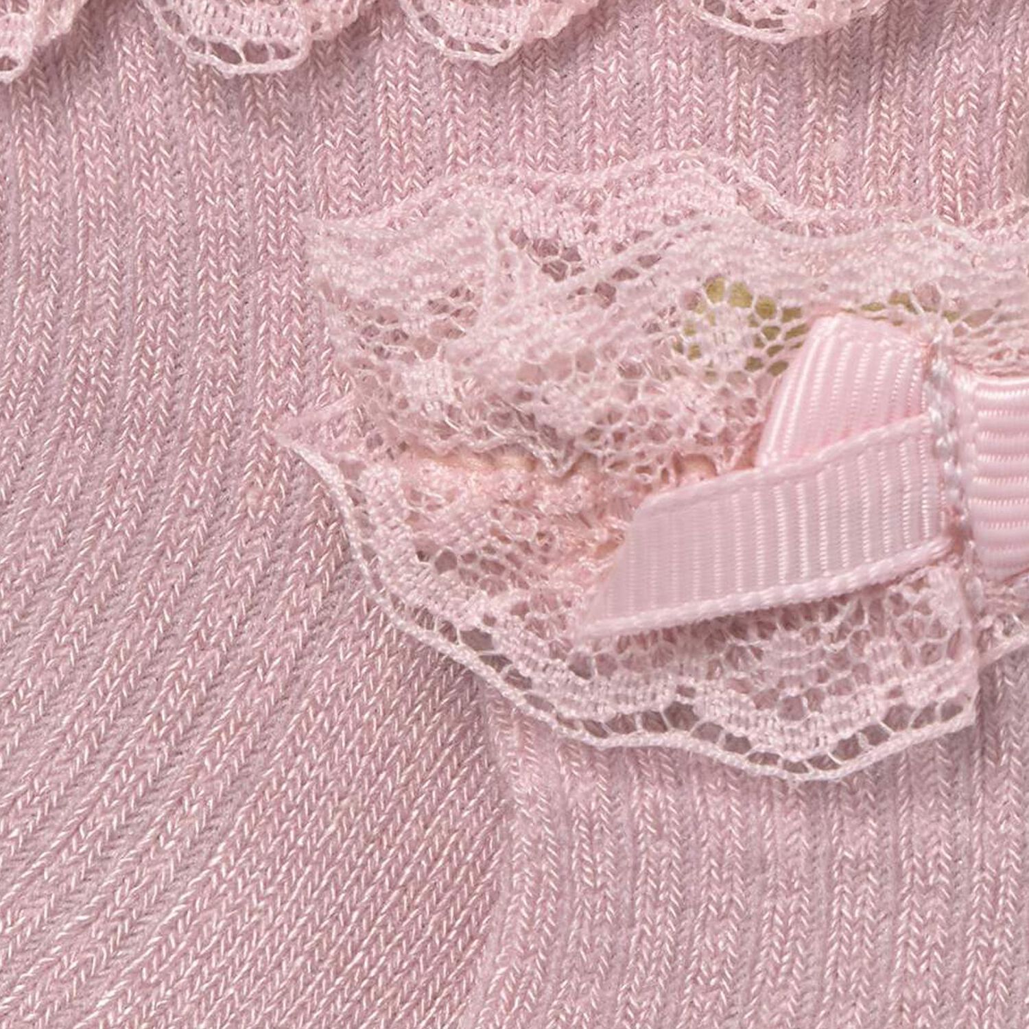 Baby Girls Pink Lace Socks, 3, hi-res image number null