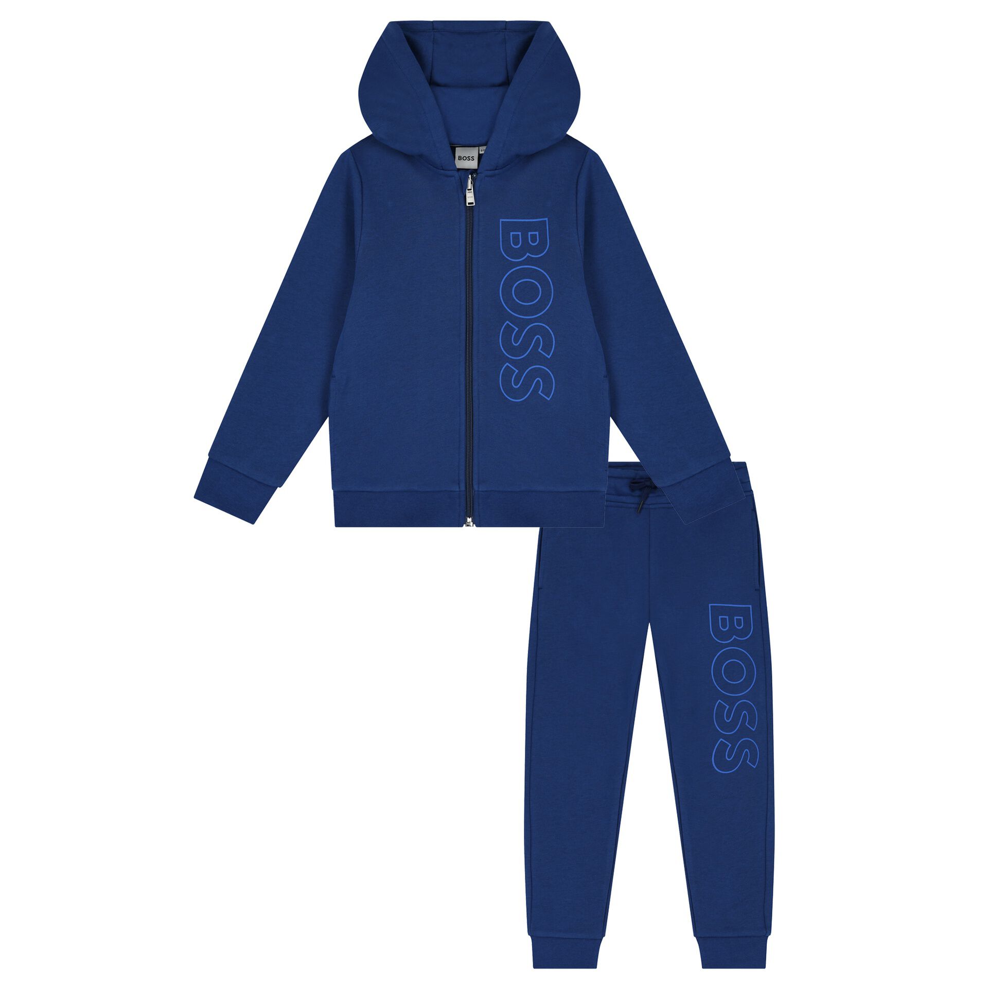 BOSS Boys Blue Logo Tracksuit Junior Couture UAE