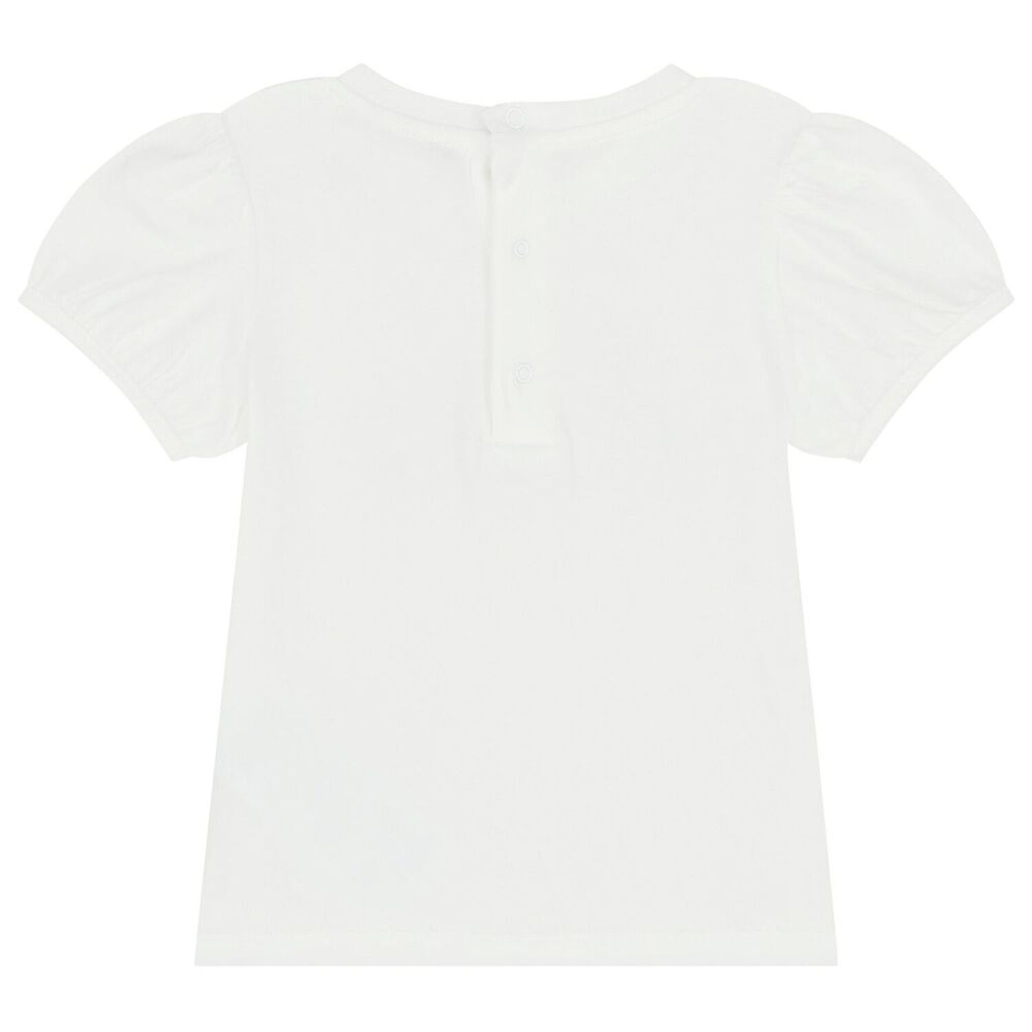 Younger Girls White Logo Shorts Set, 2, hi-res