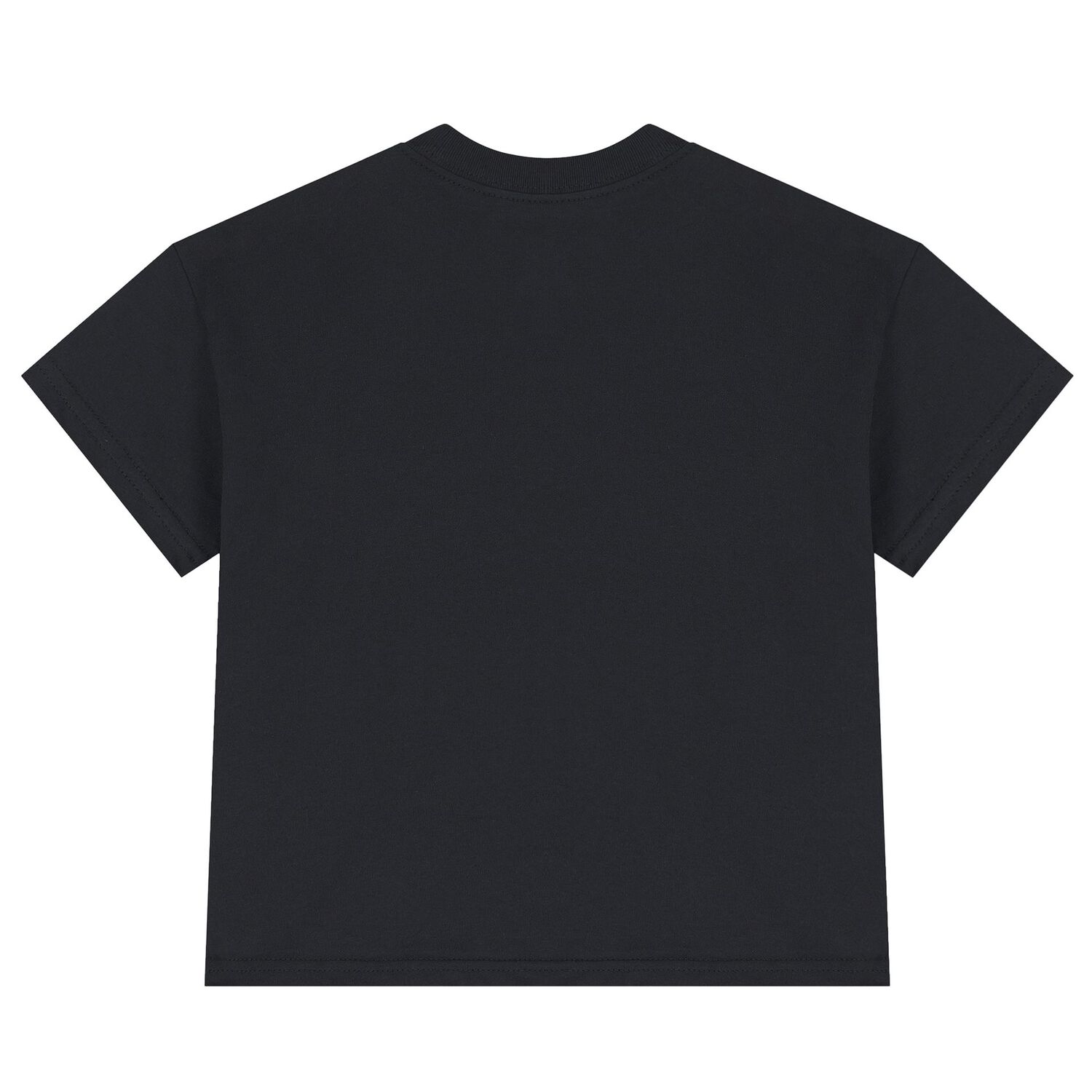 Girls Black Logo T-Shirt, 1, hi-res