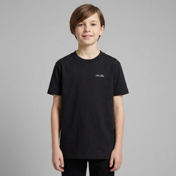 Boys Black Logo T-Shirt
