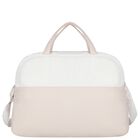White & Beige Logo Baby Changing Bag, 1, hi-res