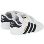 White Superstar Crib Pre Walker Shoes, 1, hi-res
