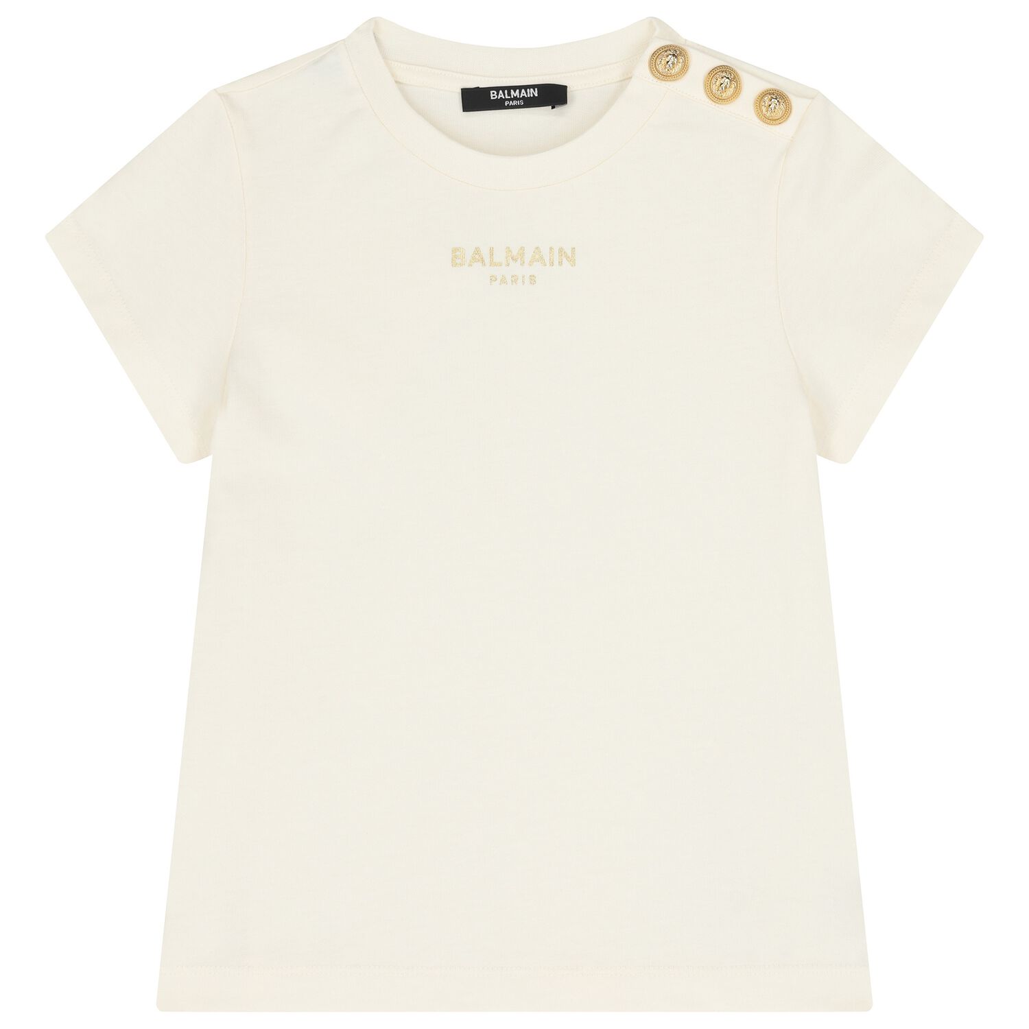 تيشيرت بشعار اللون العاجي, 1, hi-res