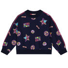 بدلة رياضية بنات باللون الكحلى, 1, hi-res