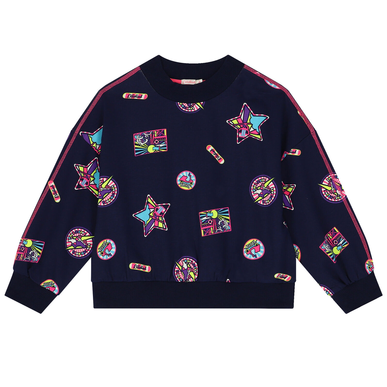 بدلة رياضية بنات باللون الكحلى, 1, hi-res