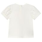 Younger Girls Ivory T-Shirt, 1, hi-res