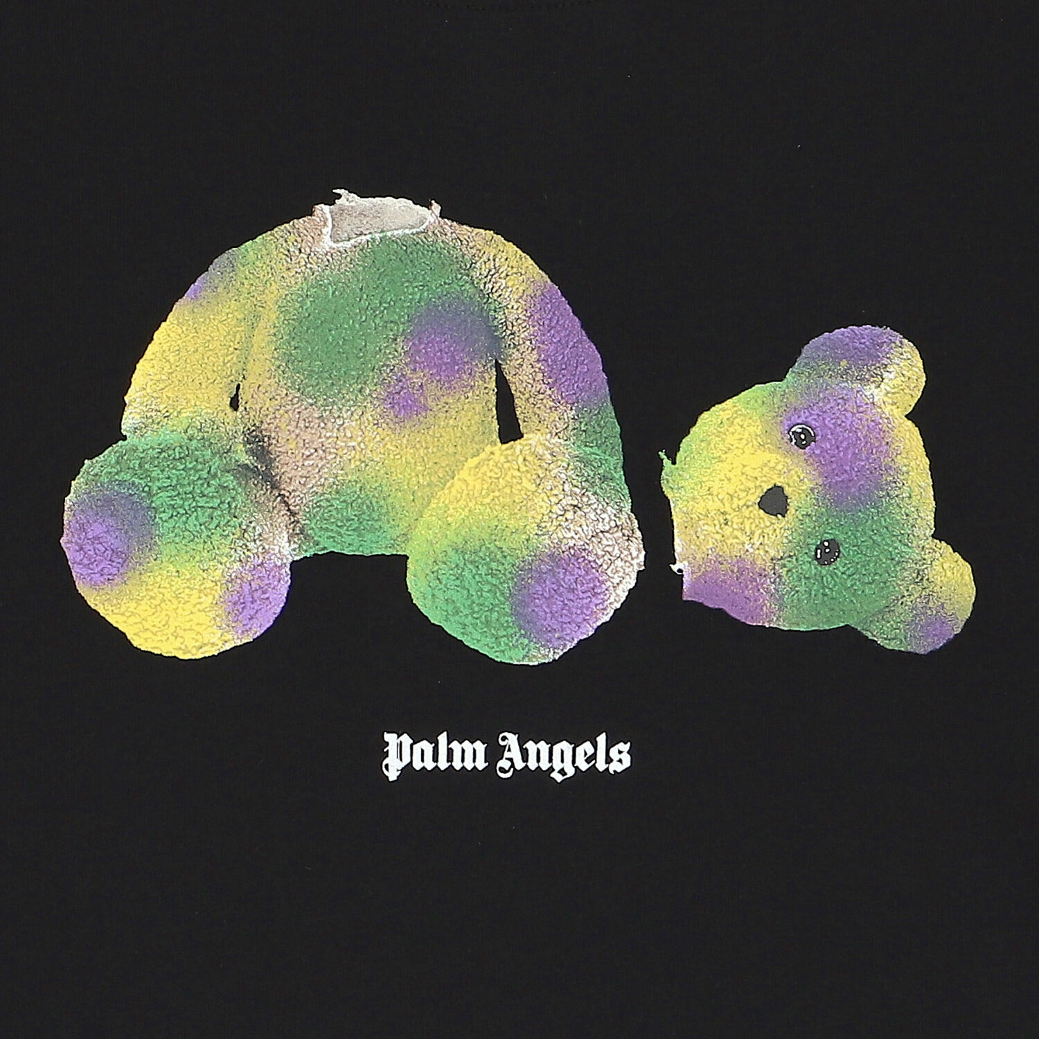 Black Teddy Bear Logo Long Sleeve Top, 1, hi-res image number null