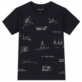 Boys Navy Logo T-Shirt
