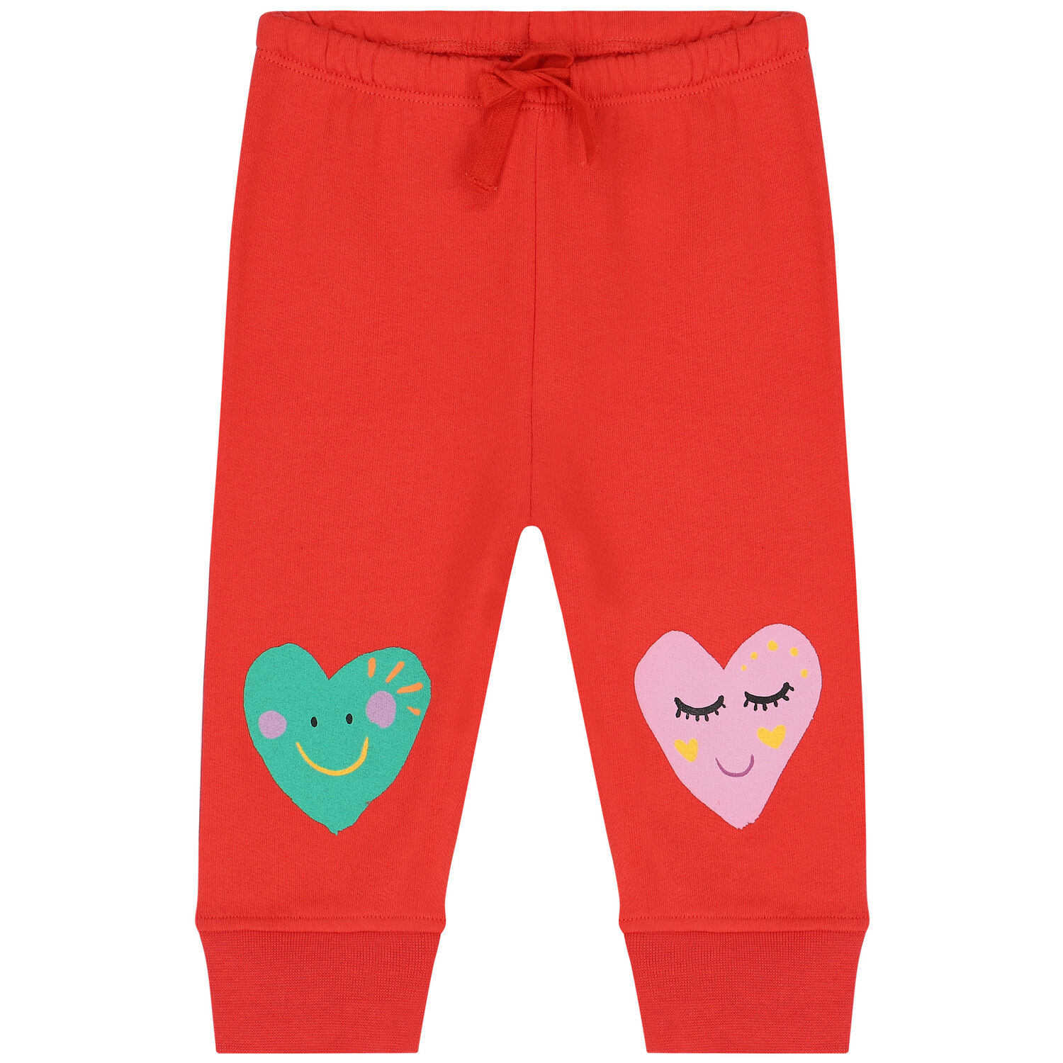 Younger Girls Red Hearts Tracksuit, 1, hi-res