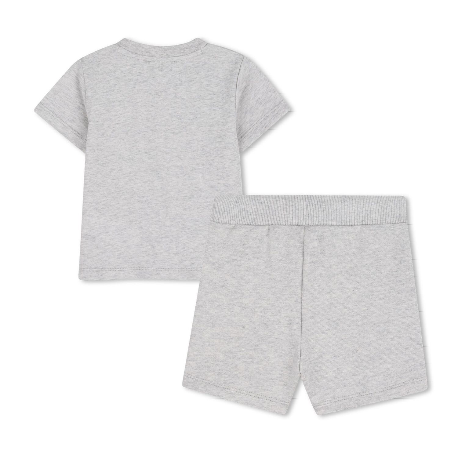 Younger Boys Grey Tiger Logo Shorts Set, 1, hi-res