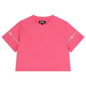 Girls Pink Logo T-Shirt
